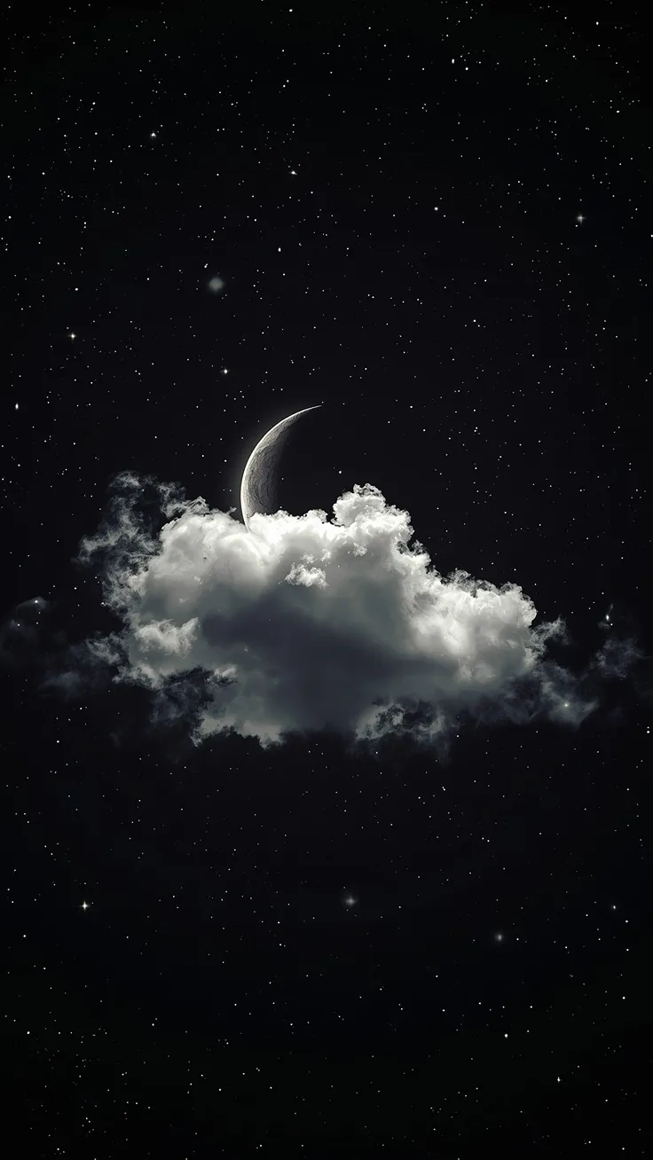 Can silence speak louder than the stars ✨🤍🌑