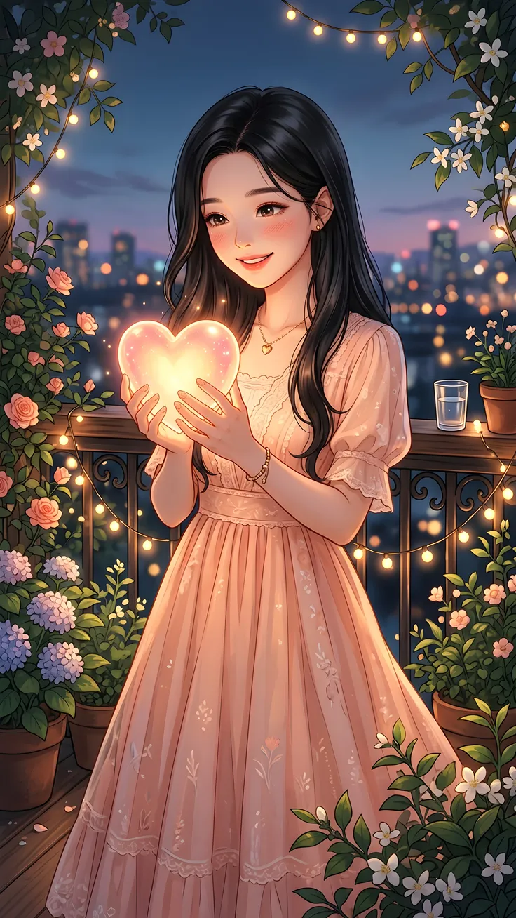 🌸 Crystal Flower Dreams  Beautiful Korean Anime Girl Bouquet Collection ✨