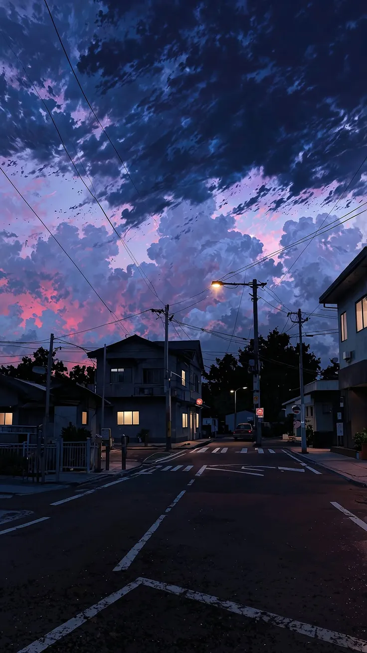 Twilight Reflections Under Endless Violet Skies 🌴🌌✨ . . . . 4k Wallpapers 