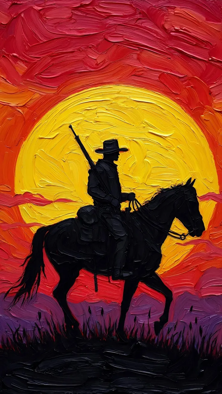 Dusk painted in silence 🌒🎨🐎✨