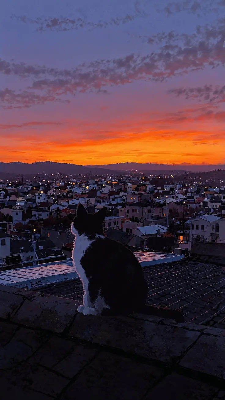 Soft Lights Beneath Blushing Skies 🌸🌙 4k Wallpapers