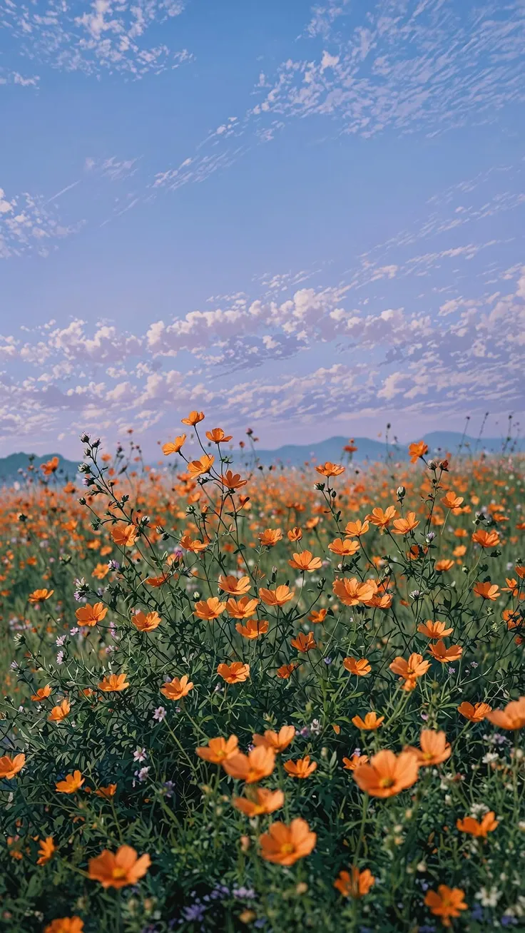 Soft Lights Beneath Blushing Skies 🌸🌙 4k Wallpapers