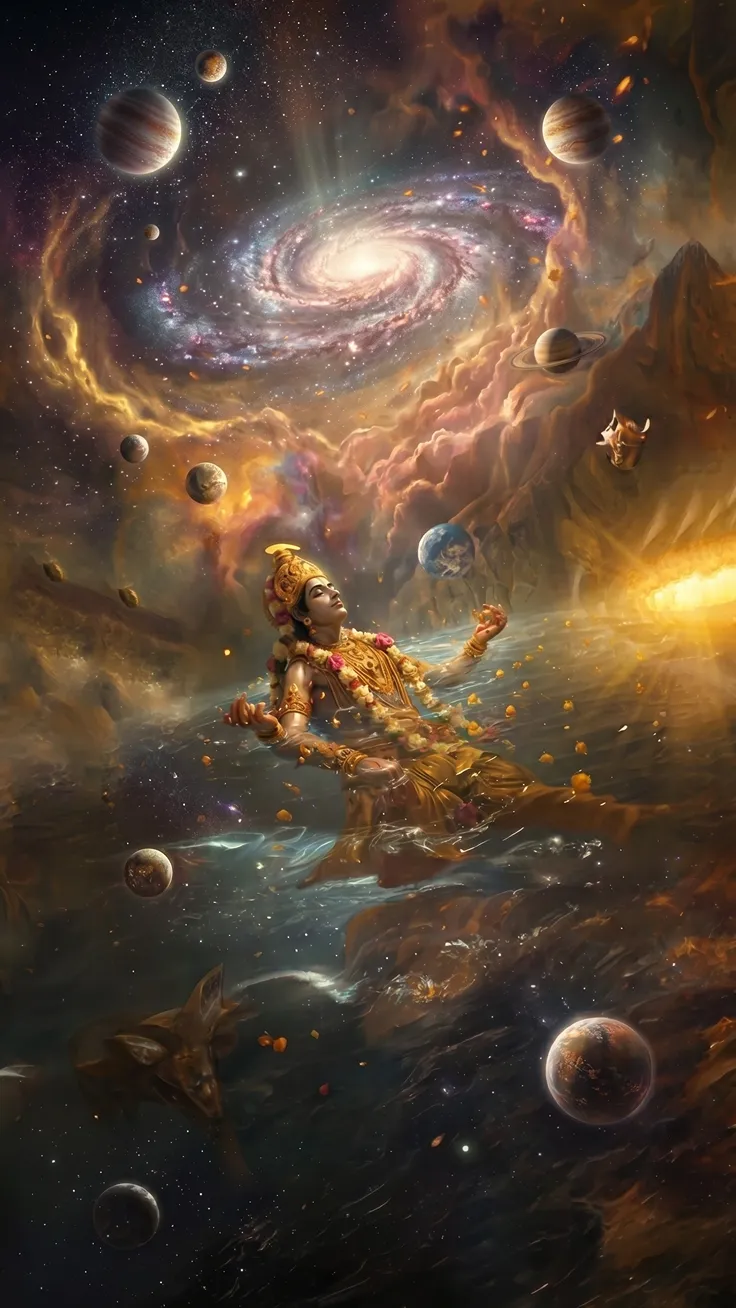 Lost in the melody of Lord Vishnu 🙏🏻 Narayan_ kxish_ai