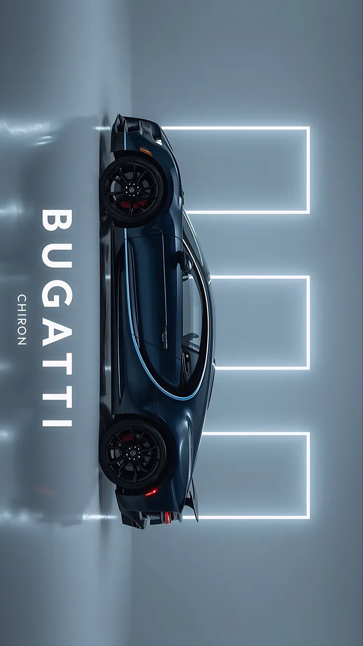 Neon Car Poster Collection | Bugatti • S2000 • Chevrolet • Altezza”
