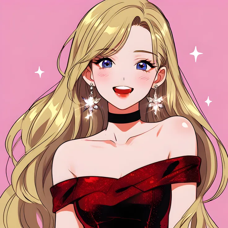 Blonde anime girl-cute anime girl