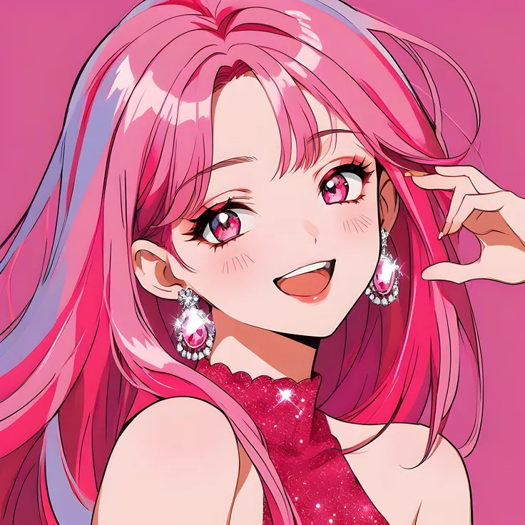 Pop anime girl-joyful anime girl