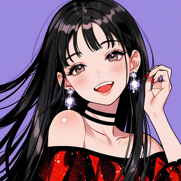 Sassy anime girl-anime girl in red