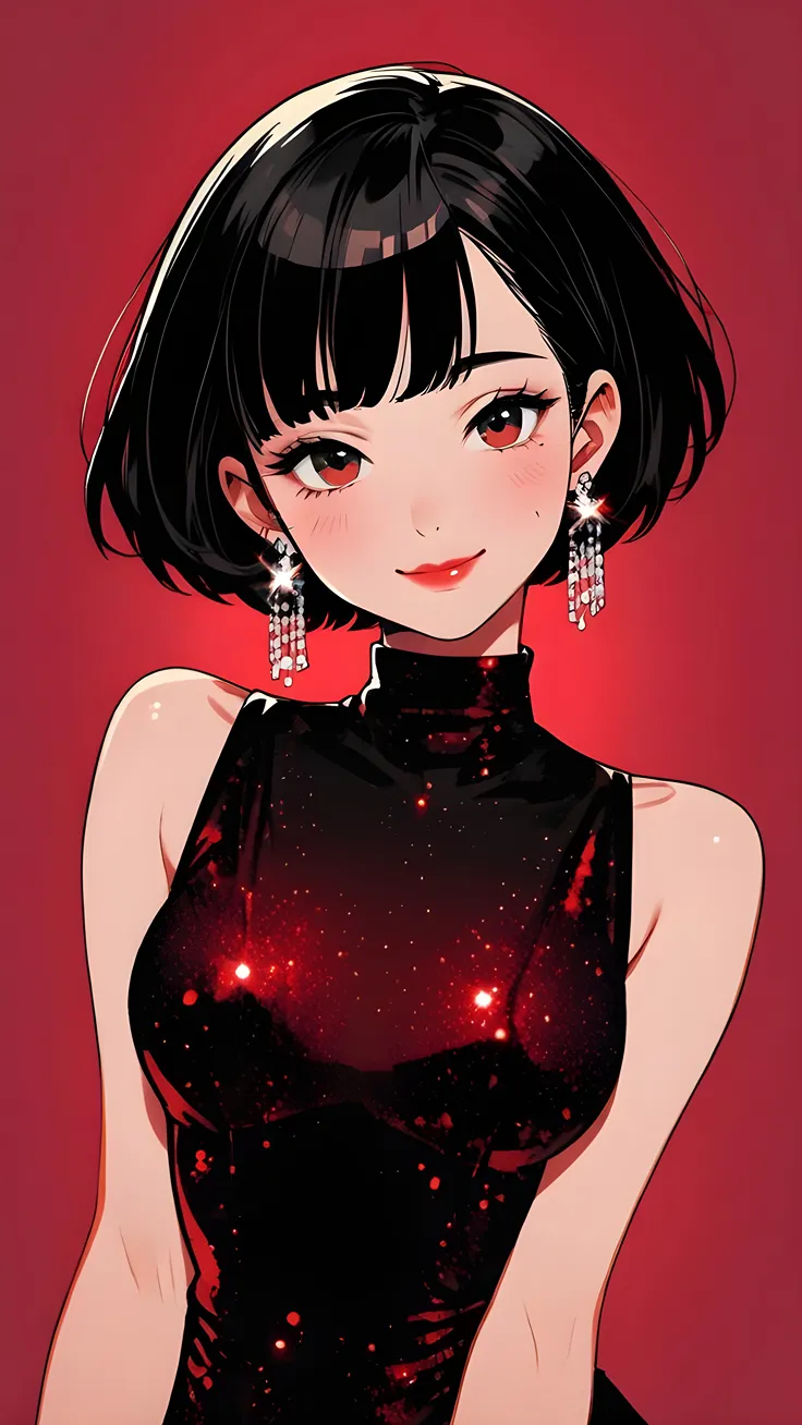 Gorgeous party anime girl