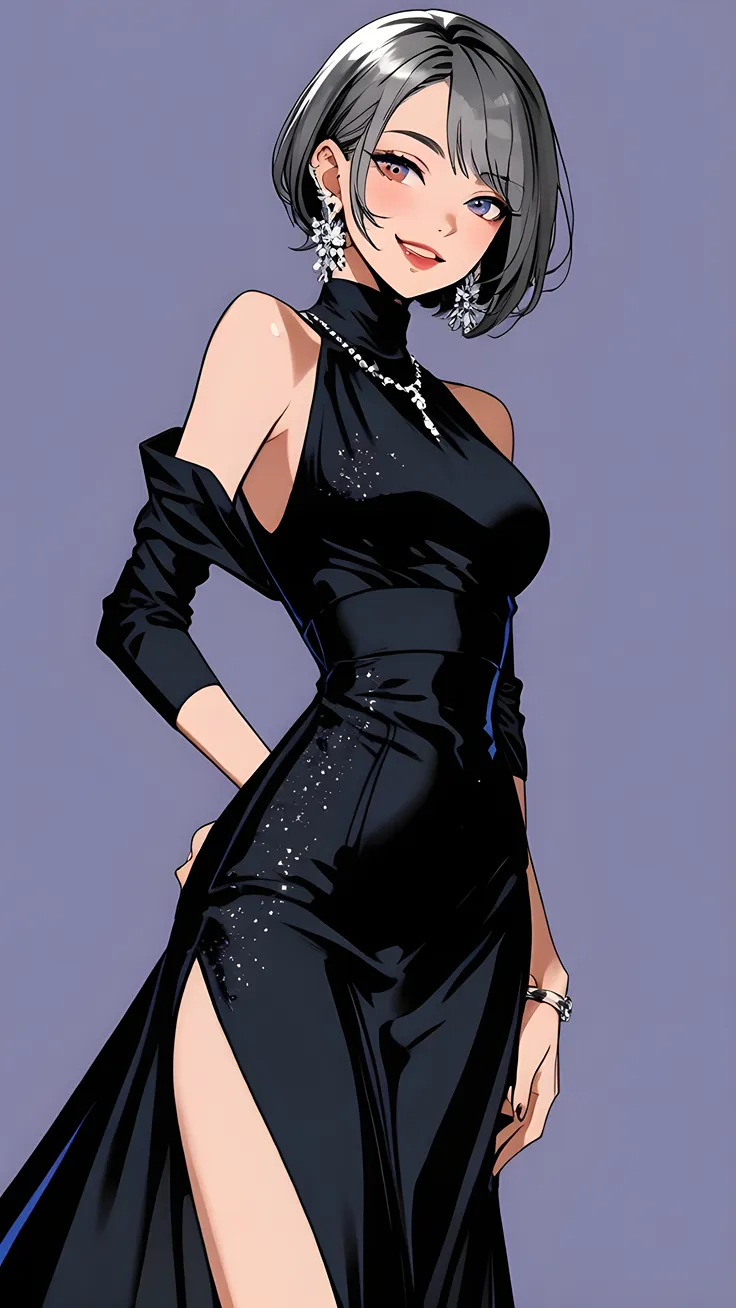 Gorgeous night anime girl