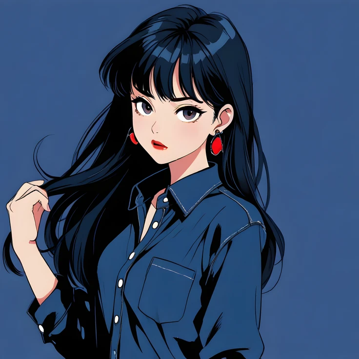 Retro anime girl
