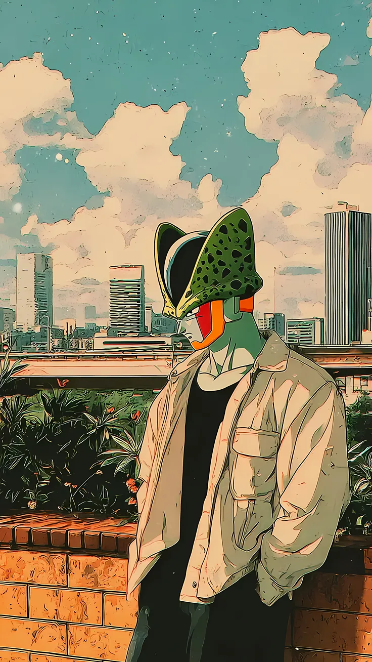 Dragon ball chill 80s vibes