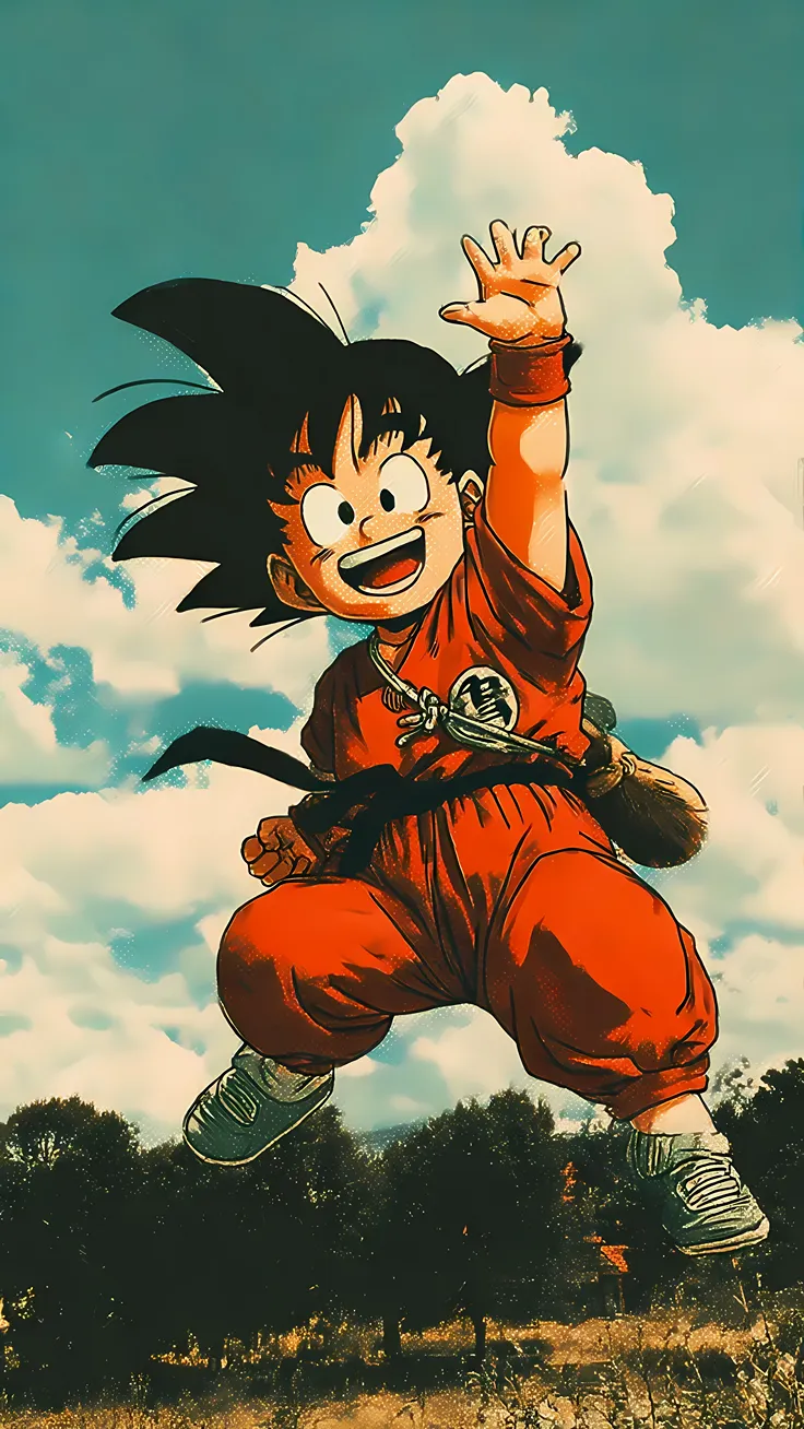 Dragon ball chill 80s vibes