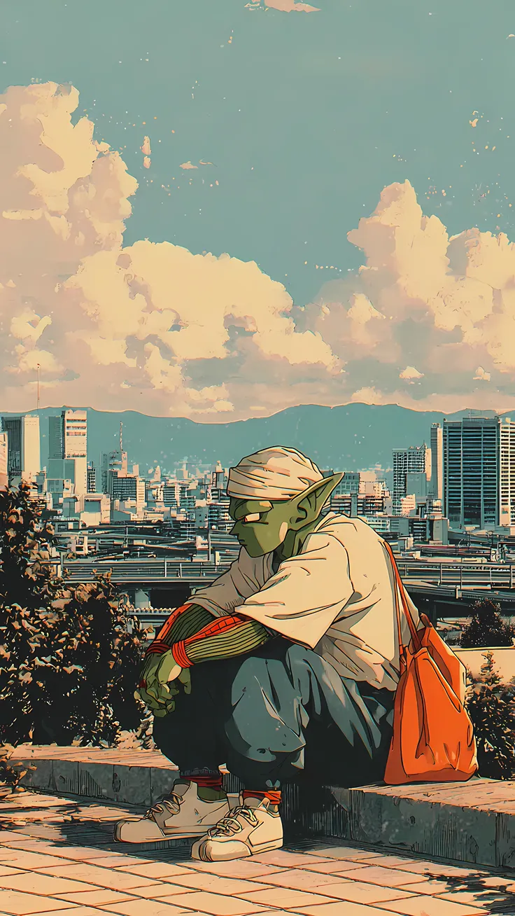 Dragon ball chill 80s vibes