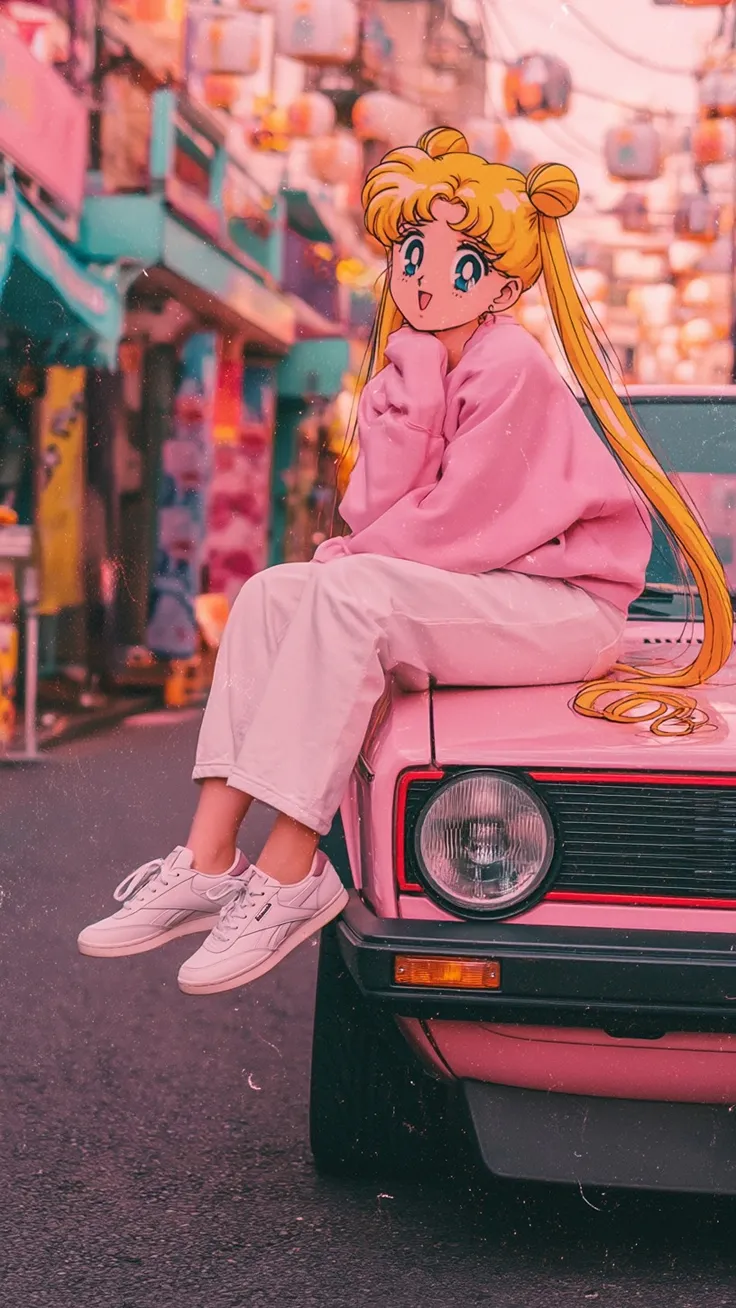 Anime legends pulling up in style