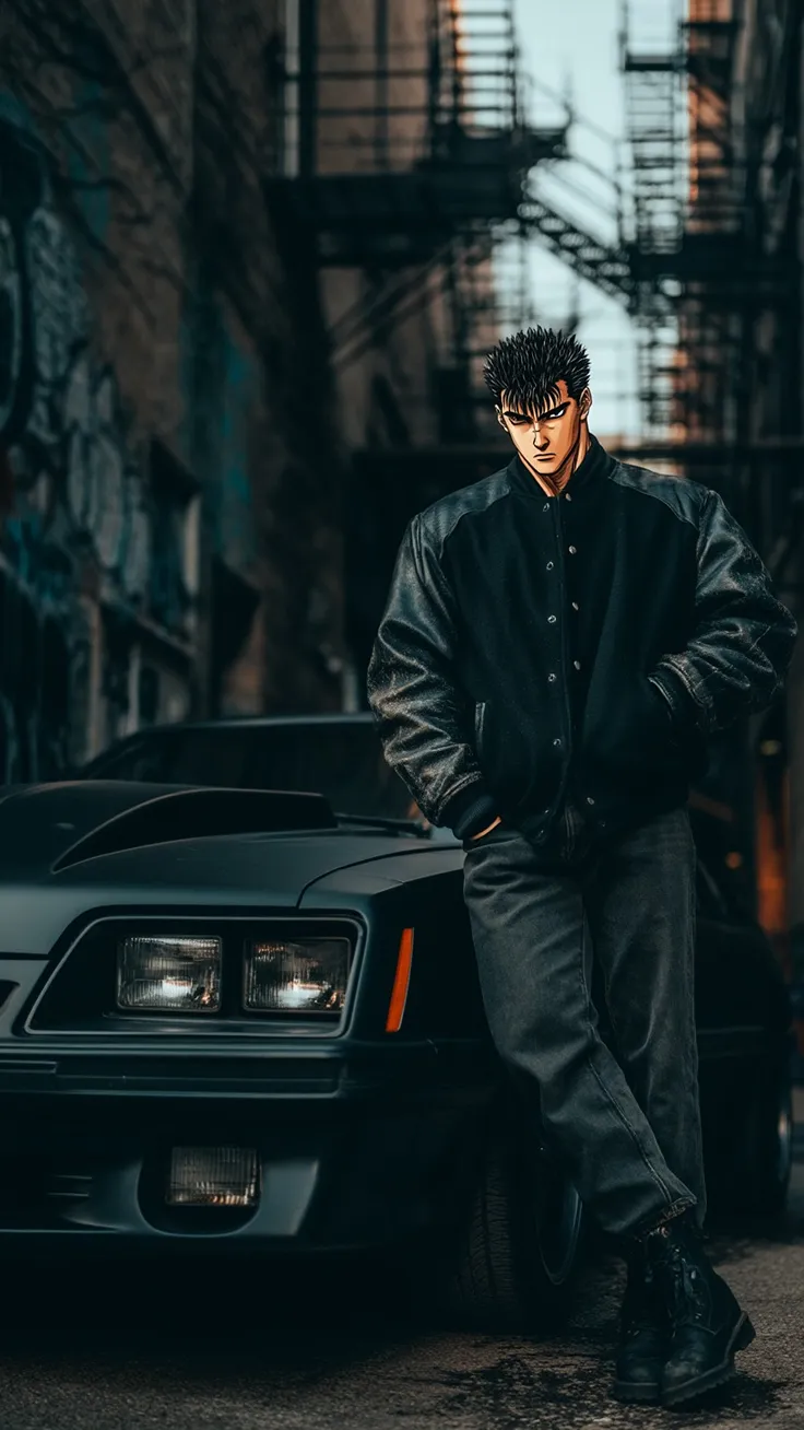 Anime legends pulling up in style