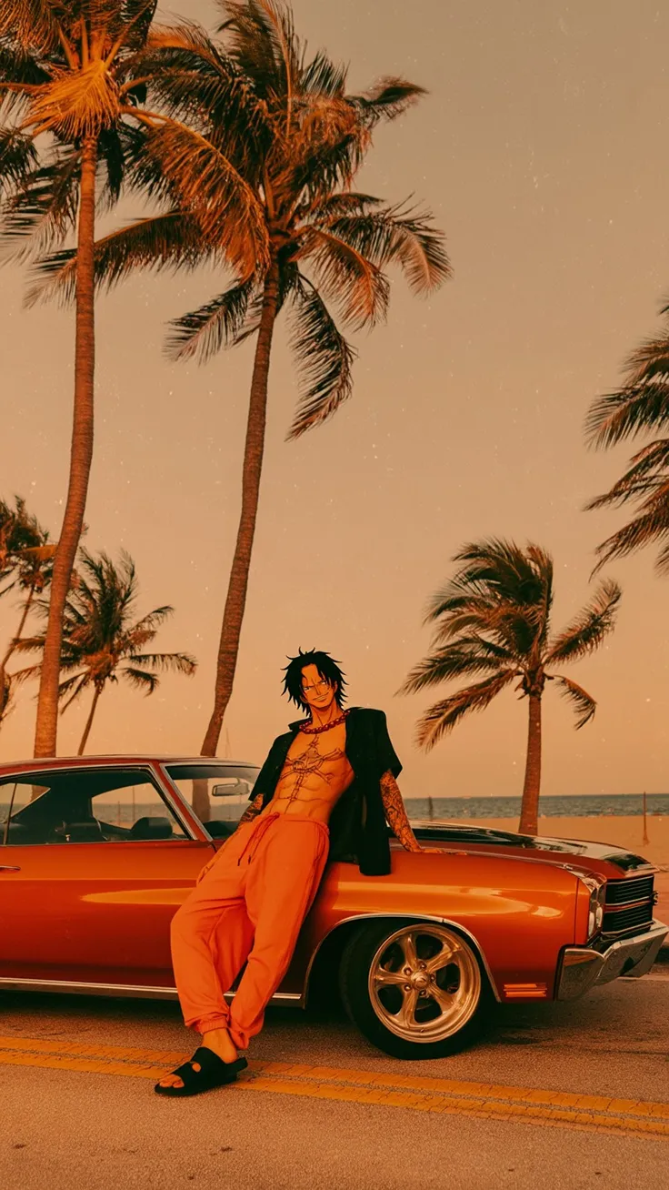 Anime legends pulling up in style