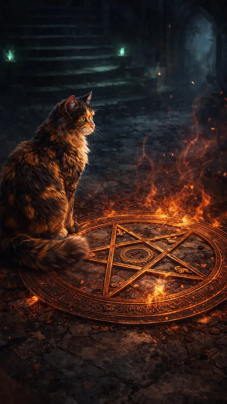 Cat of the Shadowed Sanctuary