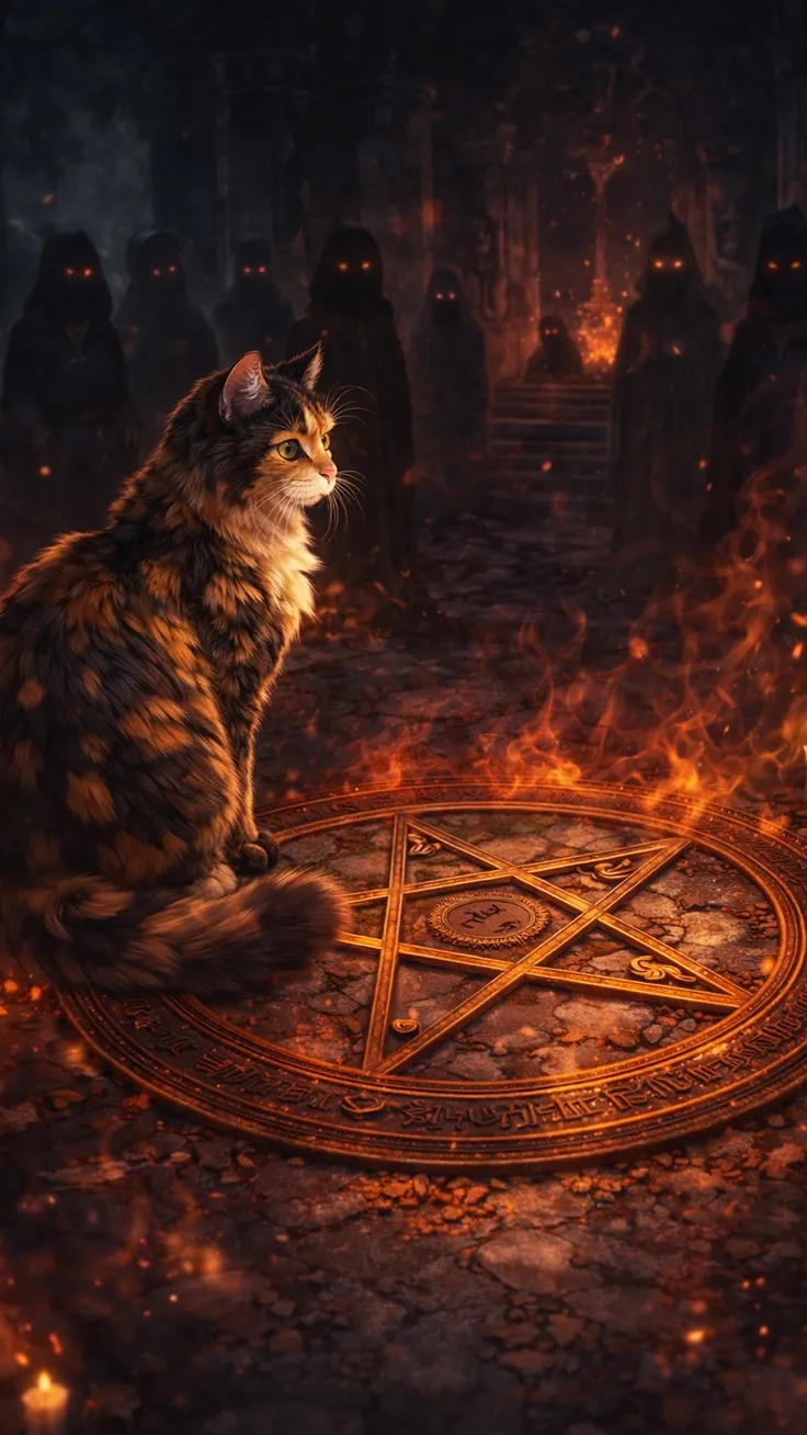 Cat of the Shadowed Sanctuary