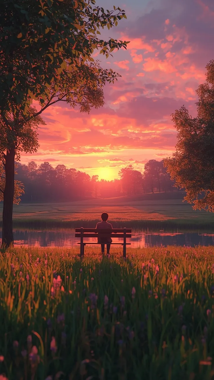 Sunlit Dreams and Quiet Paths ☀️🌾🌸