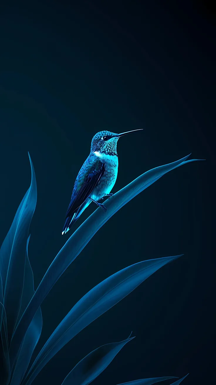 Blue Dewlight Hummingbird