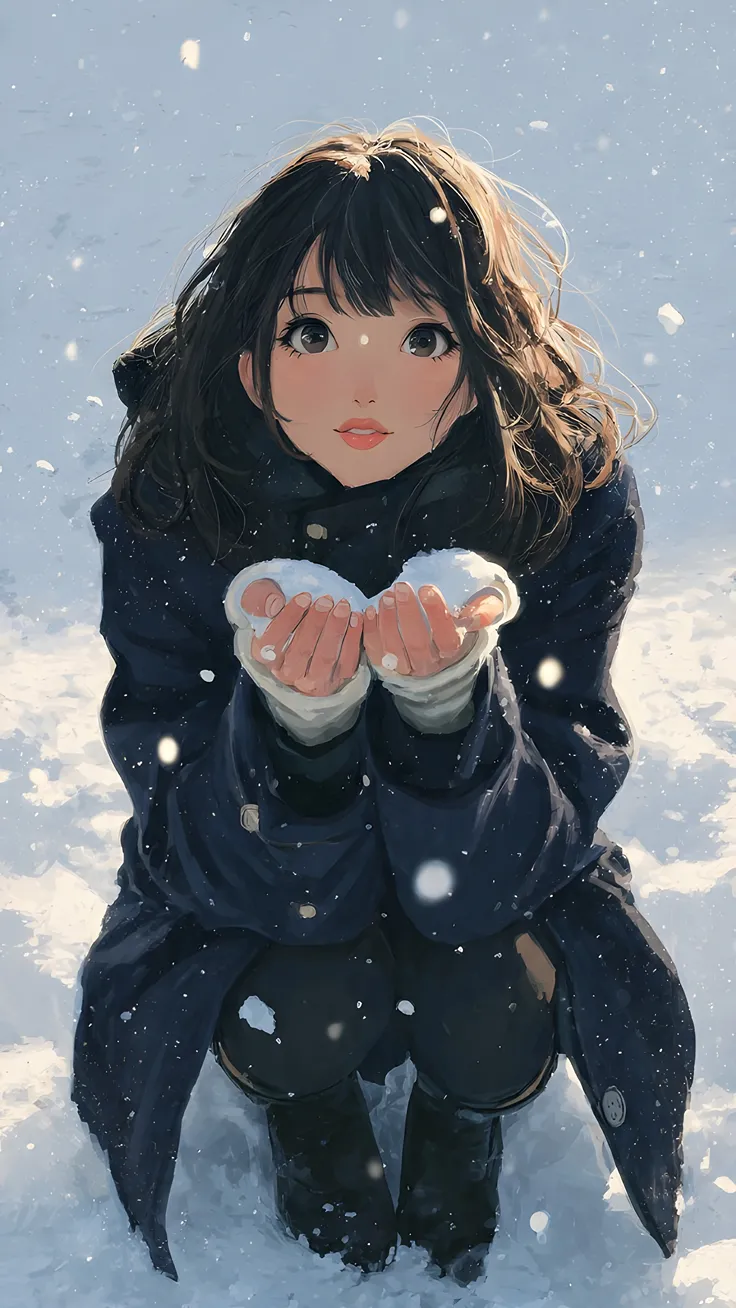 Midnight Snowfall Aesthetic