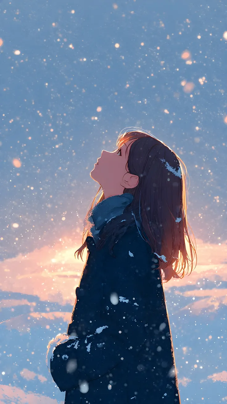 Midnight Snowfall Aesthetic