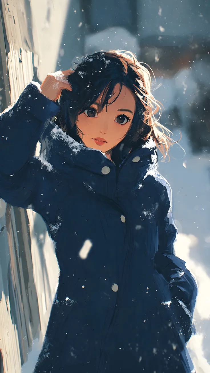 Midnight Snowfall Aesthetic