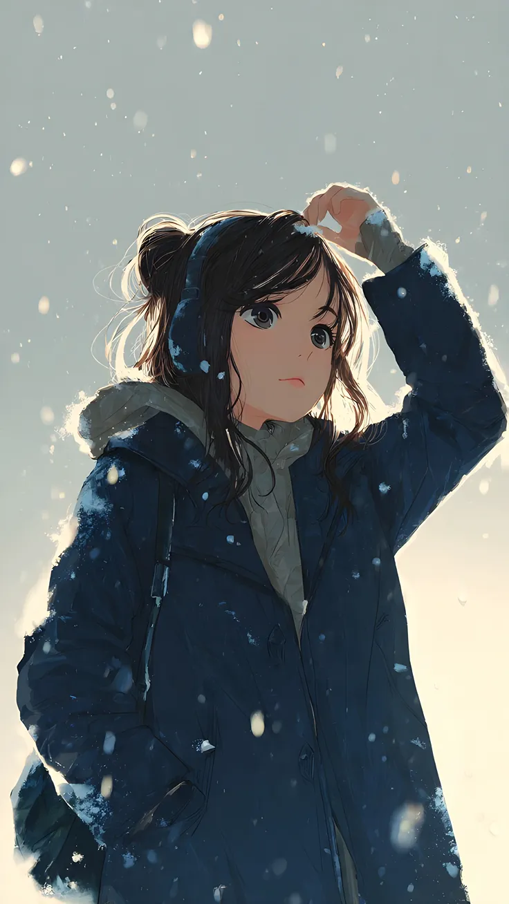 Midnight Snowfall Aesthetic