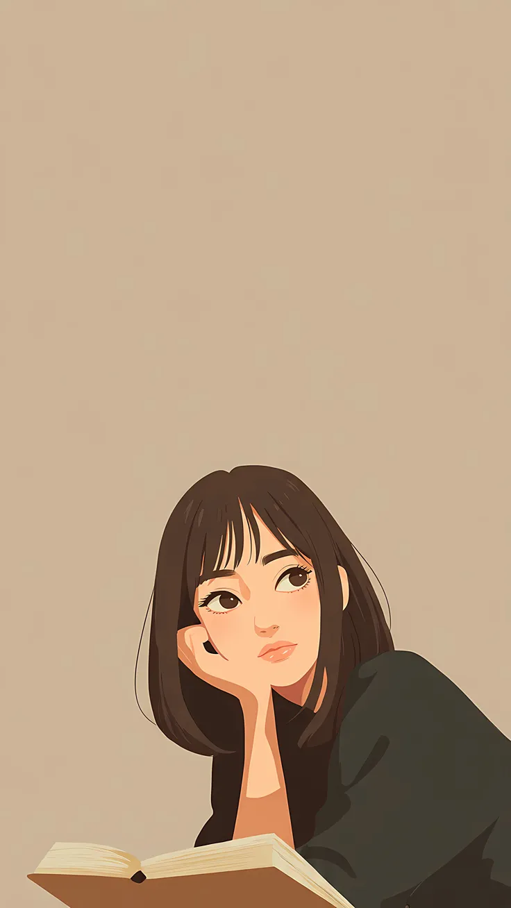 Lost in quiet pages and soft dreams 📖🌸 A peaceful moment where imagination begins