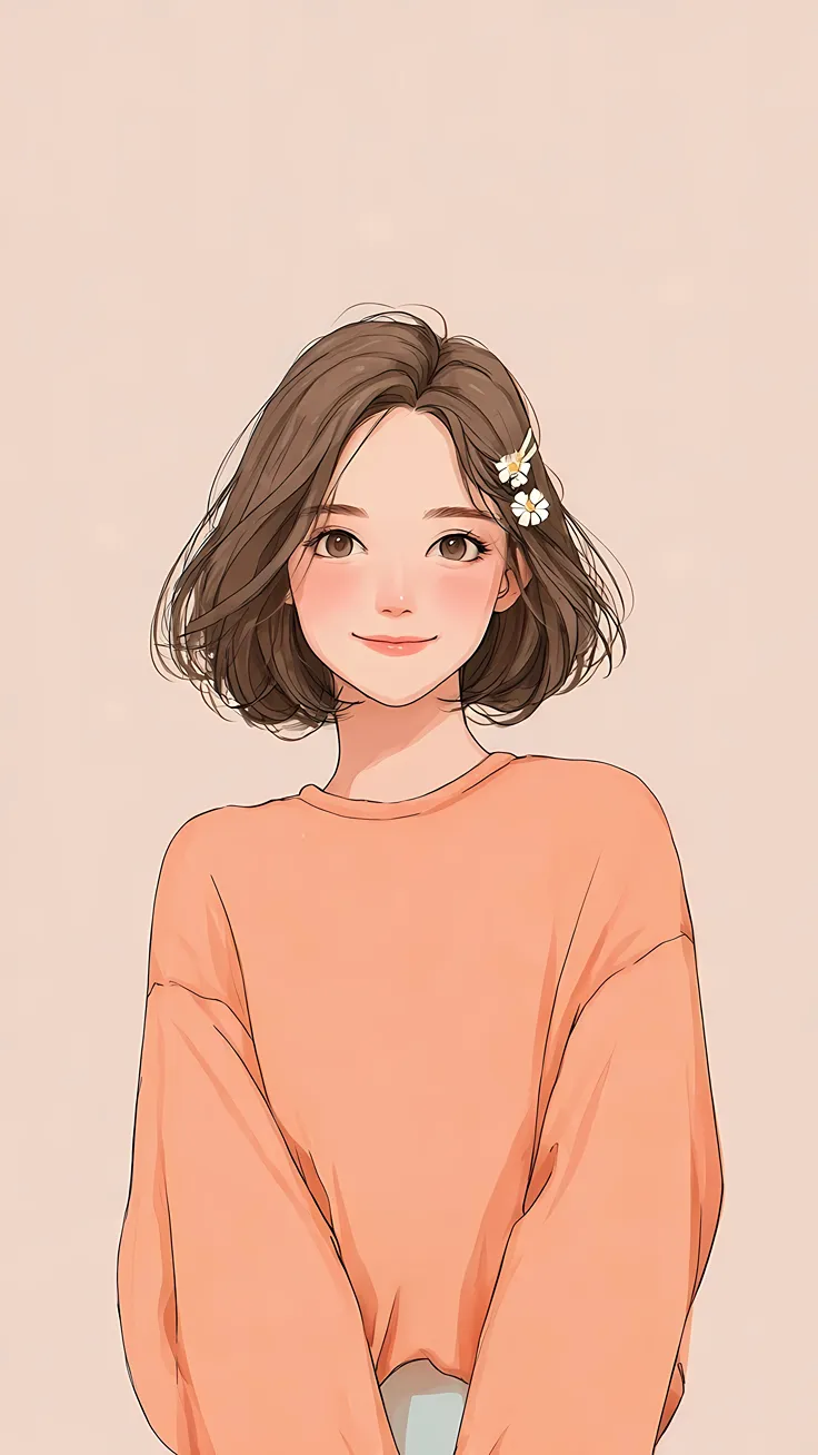 Dreamy Daisy Girl Wallpaper