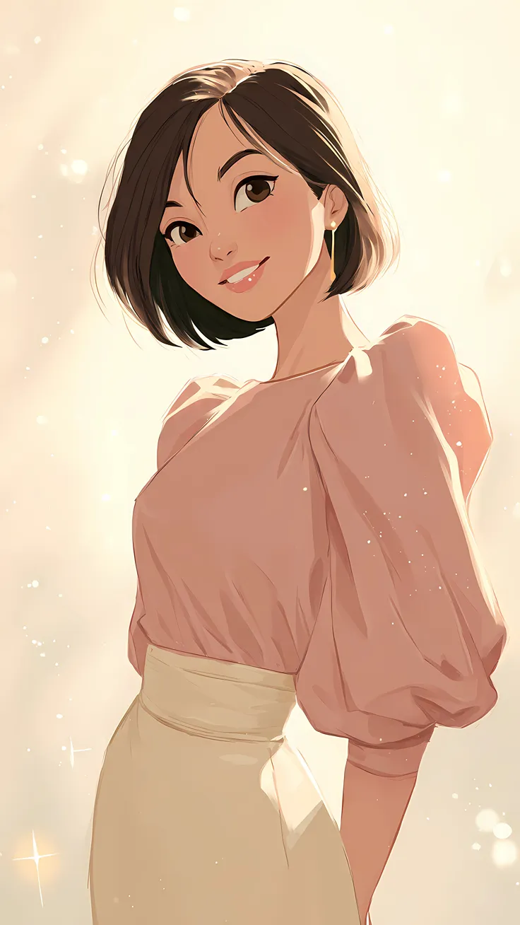 Dreamy Daisy Girl Wallpaper