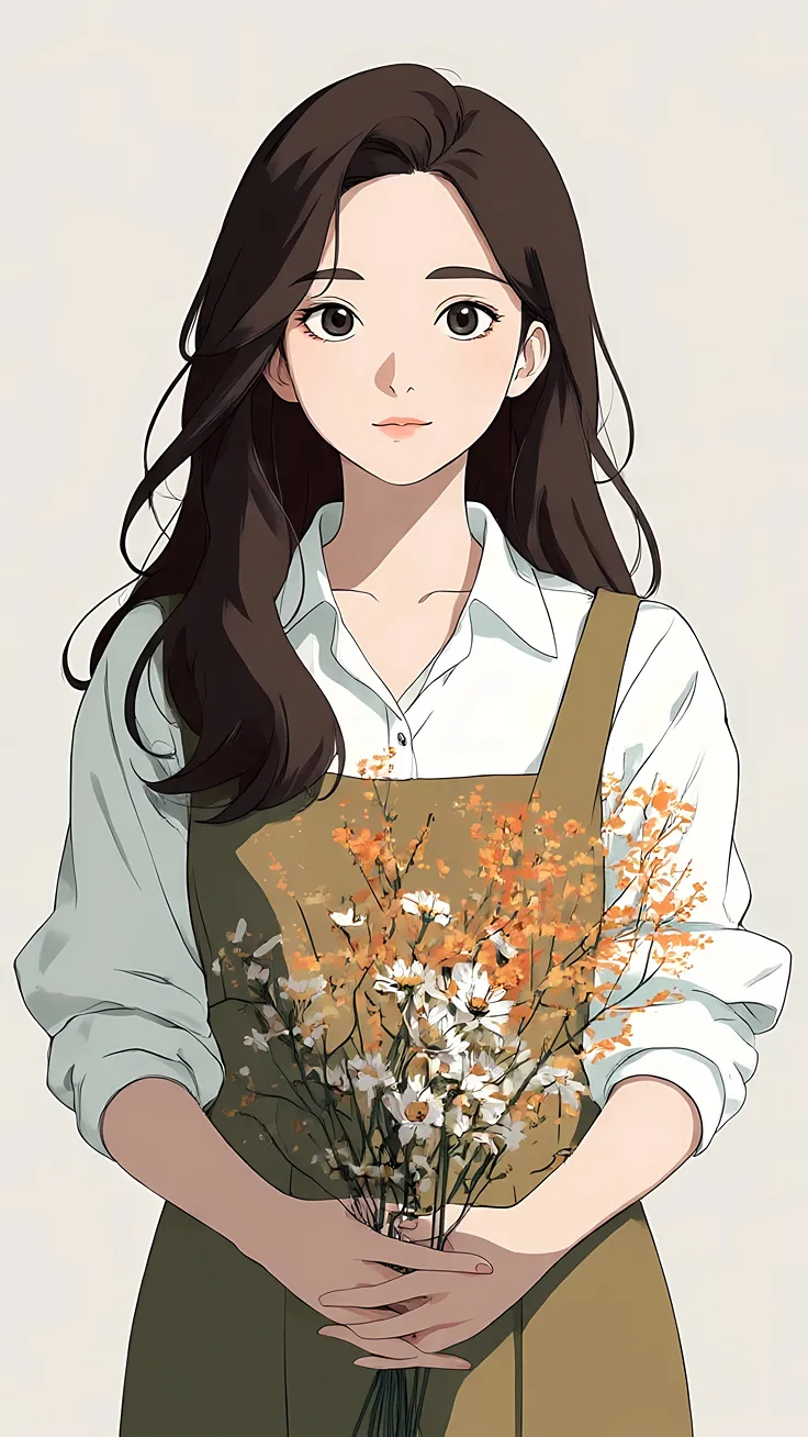 Dreamy Daisy Girl Wallpaper