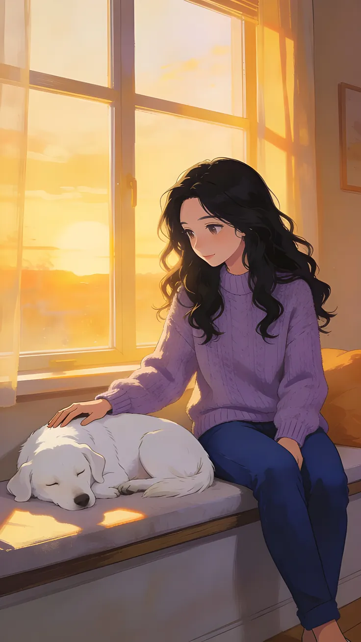 Warm Sunsets & Soft Paw Moments