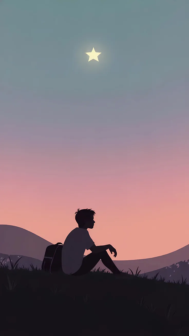 Aesthetic Sunset Silhouette Wallpaper