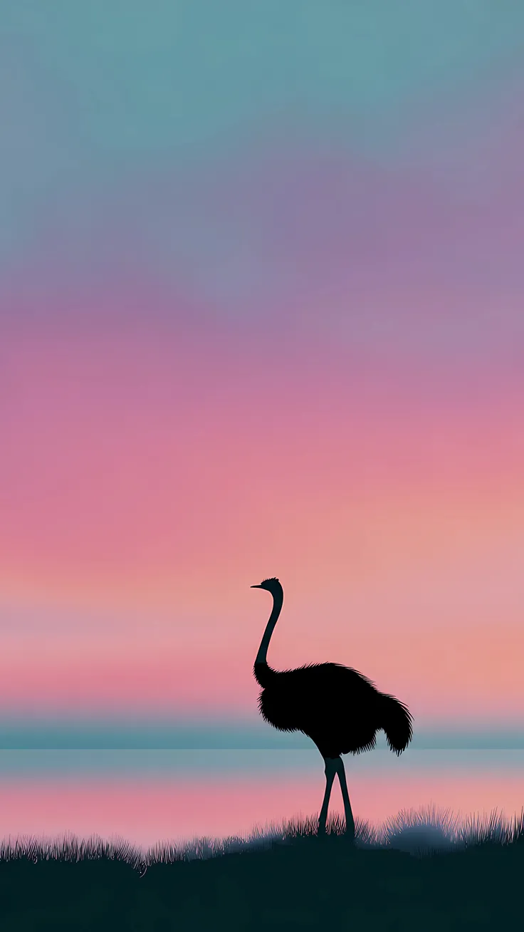 Aesthetic Sunset Silhouette Wallpaper