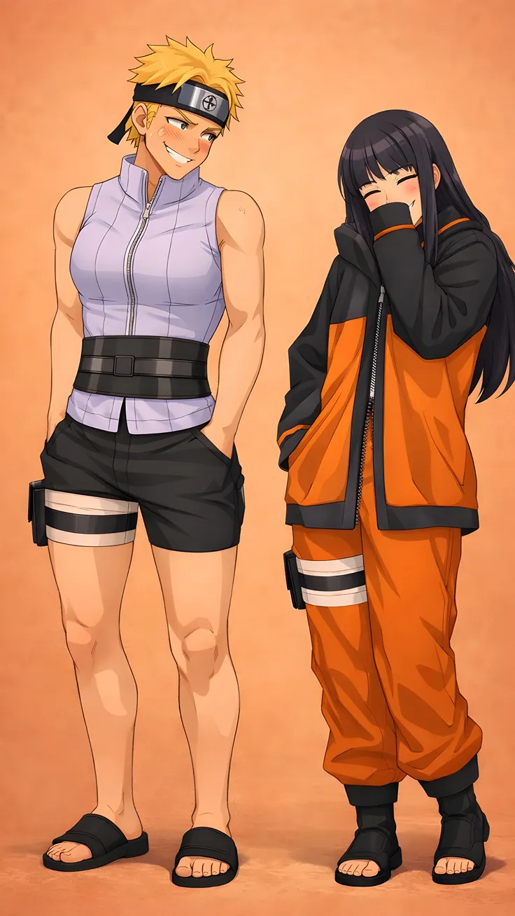 Anime swap clothes challenge of ,naruto and hinata 