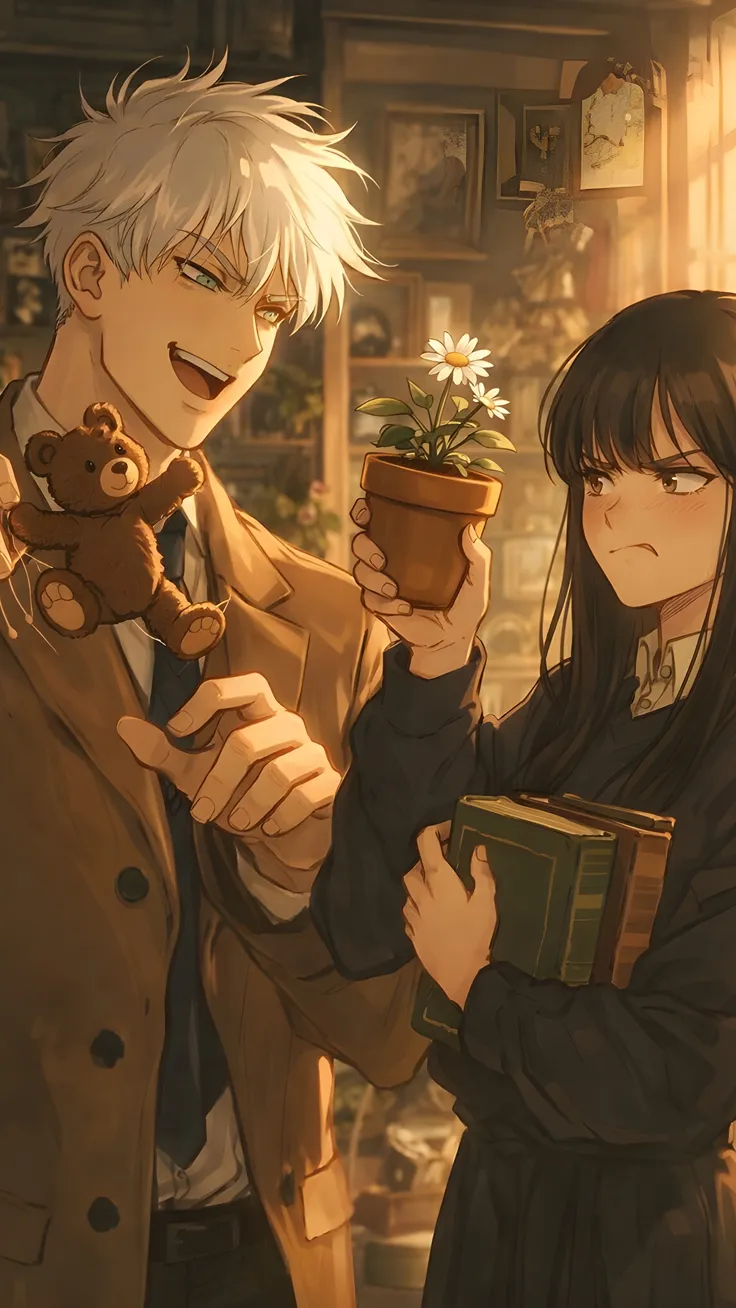 Anime fan art of gojo satouru and Utahime Iori  AI