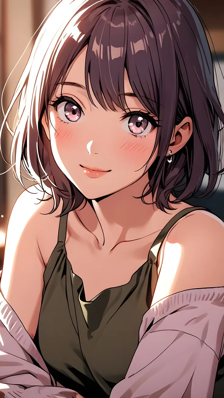 Girl in Lavender Evening Glow