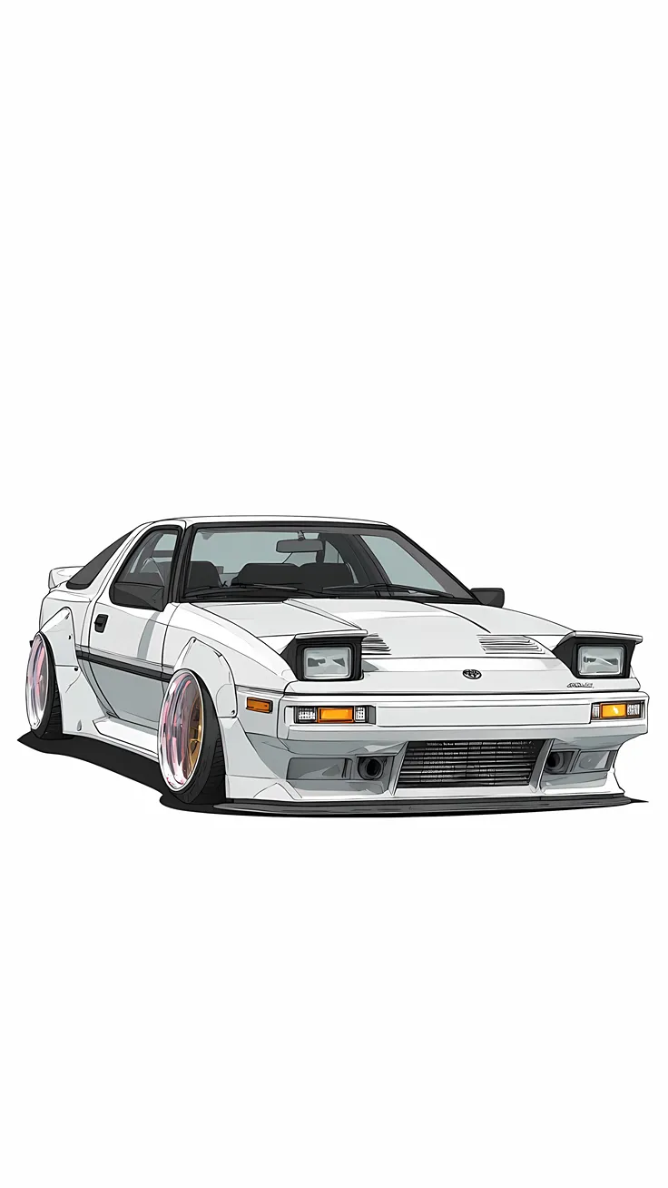 Toyota supra 1980 with a widebody kit