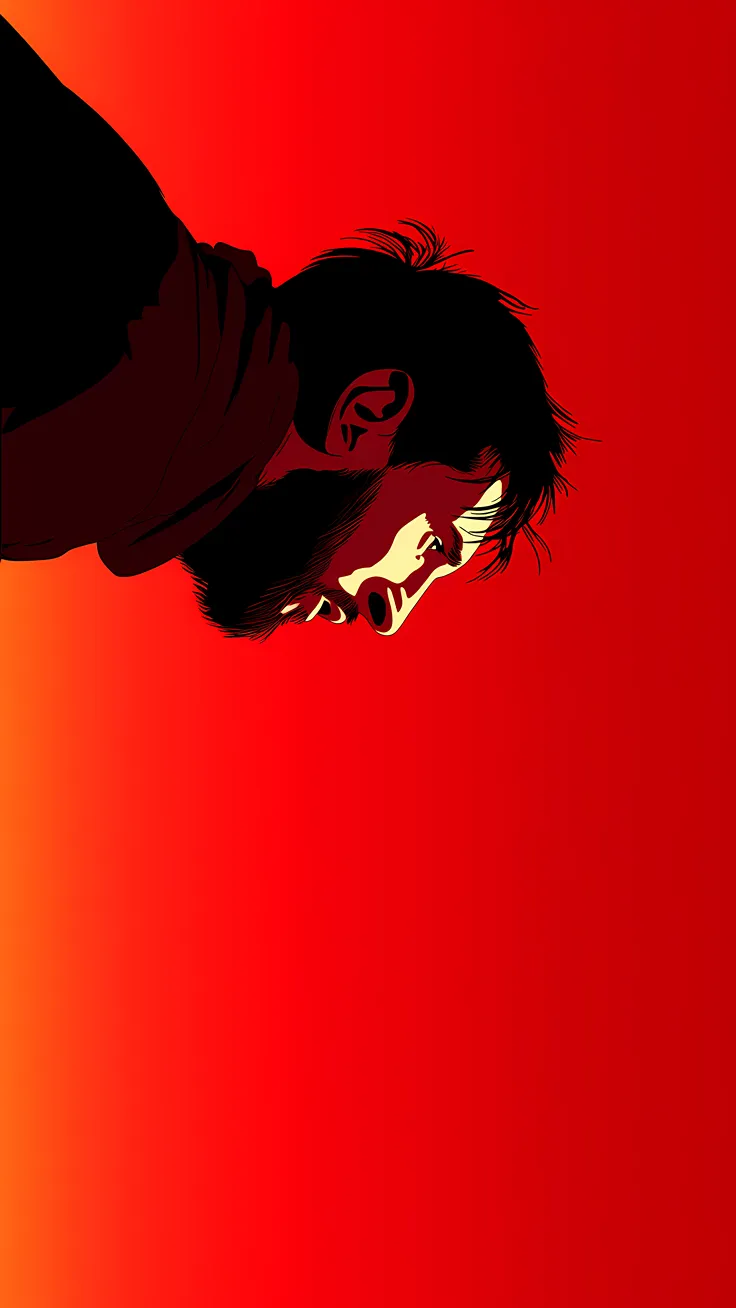 Lionel Messi red background illustration
