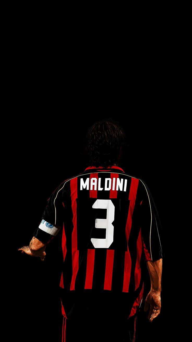 paolo maldini illustrations