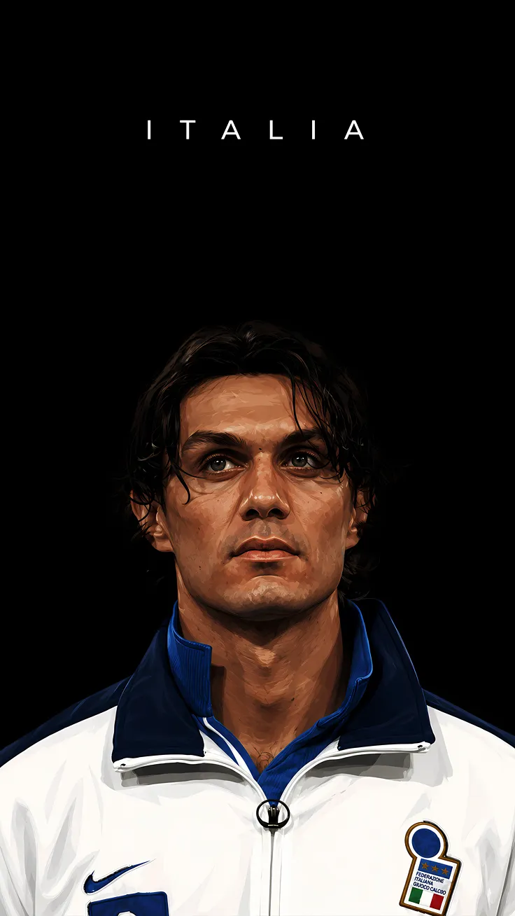 paolo maldini illustrations