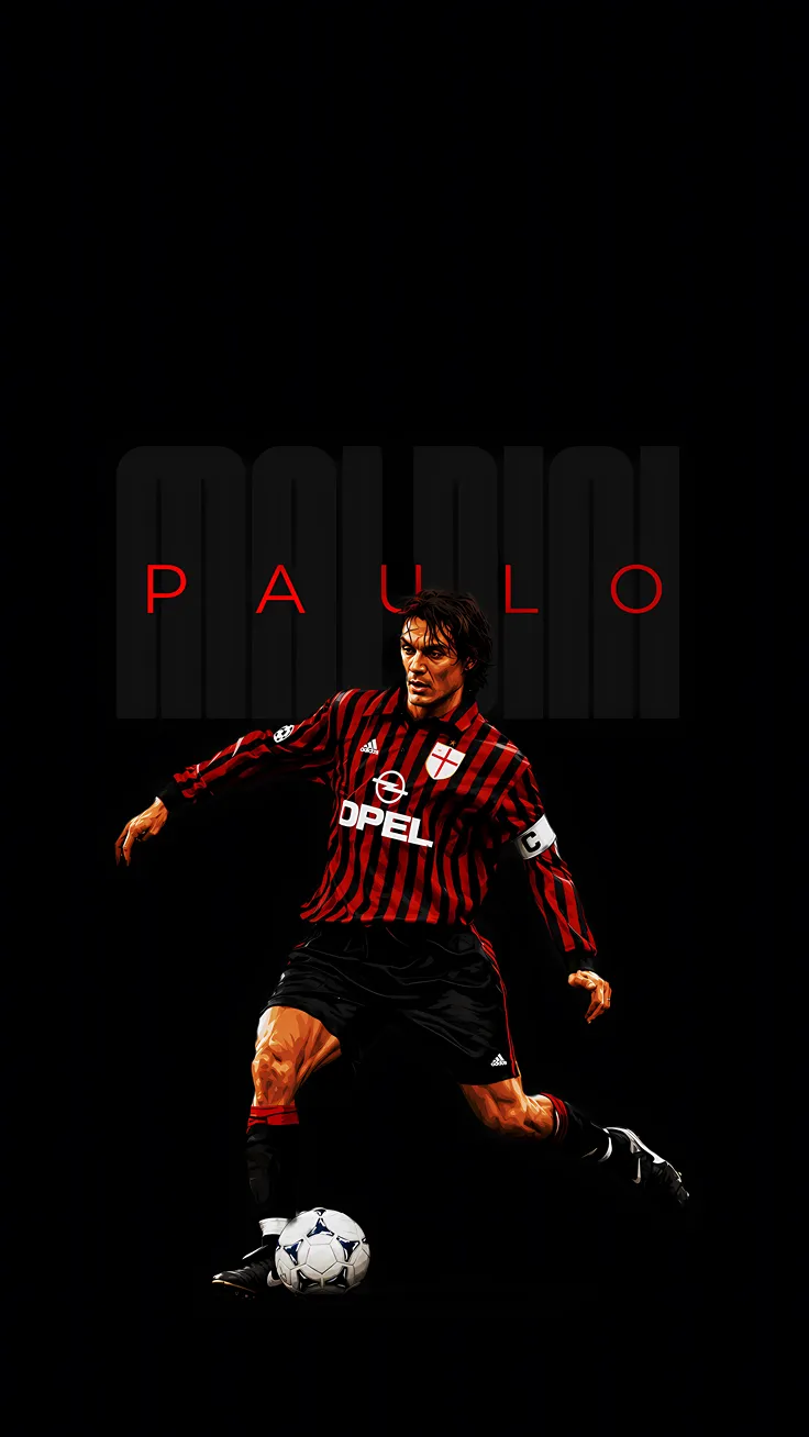 paolo maldini illustrations