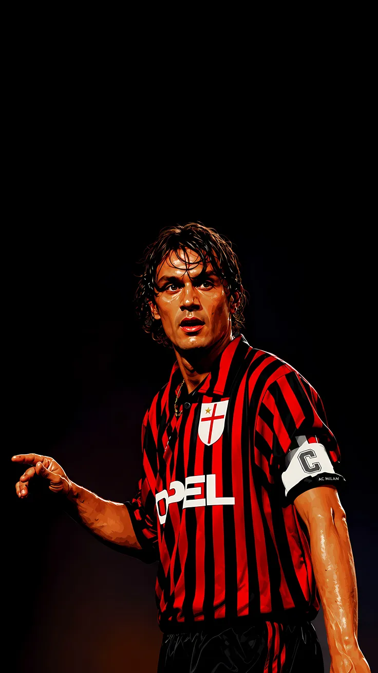 paolo maldini illustrations