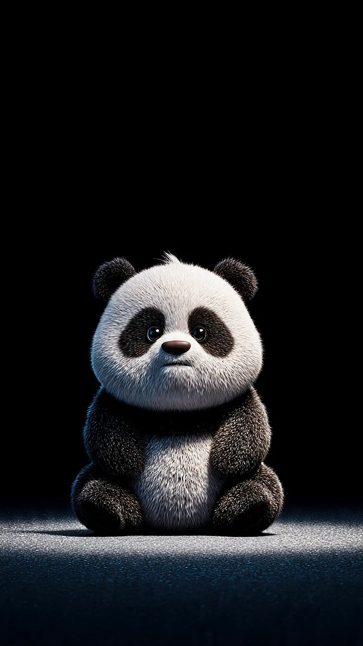 Cute panda make you smile