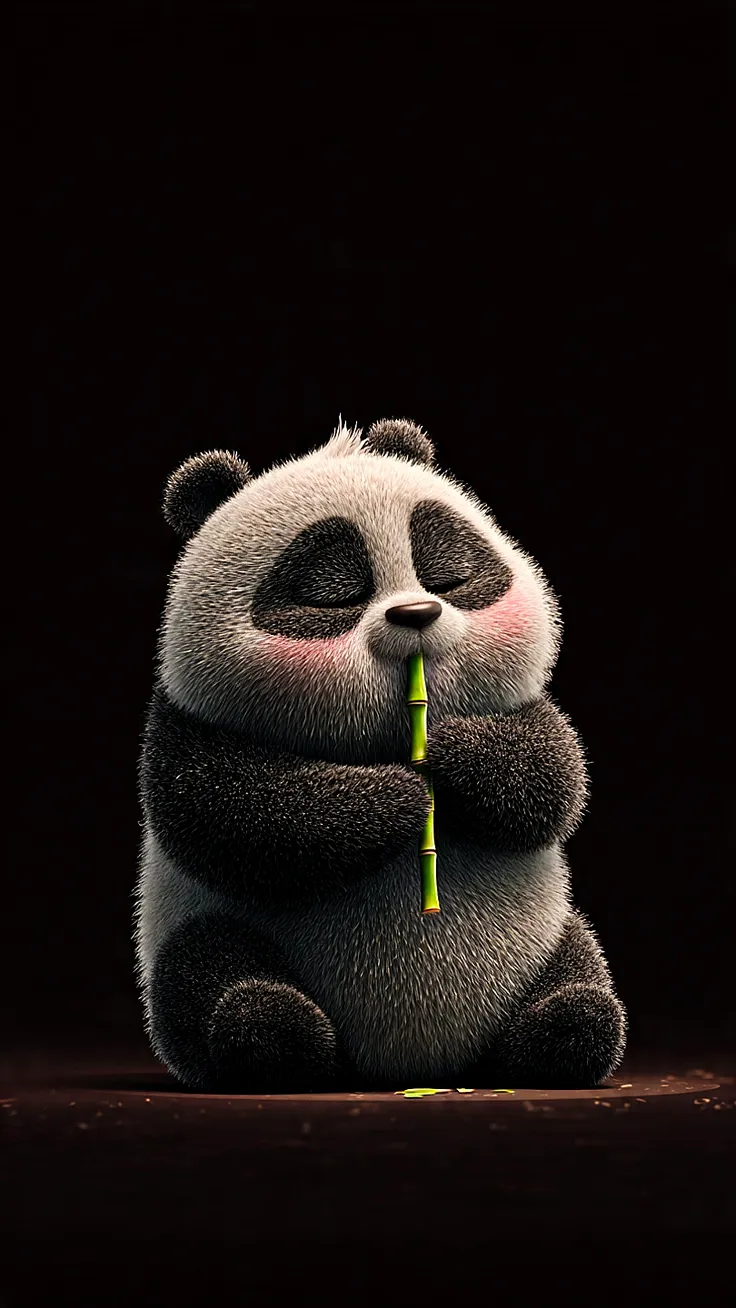 Cute panda make you smile