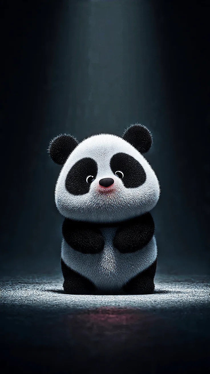 Cute panda make you smile