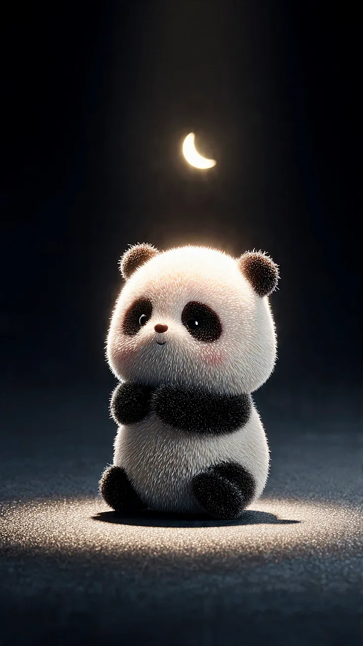 Cute panda make you smile