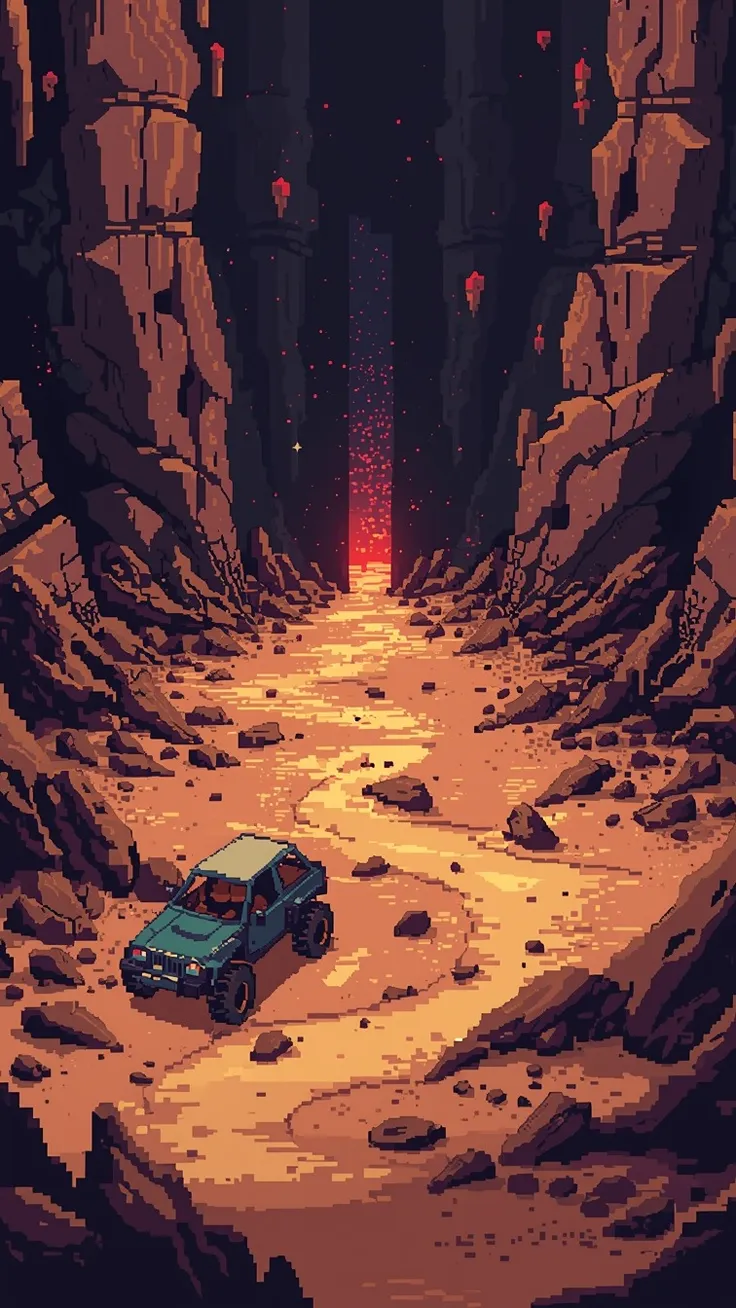 Retro 16-bit pixel-art 