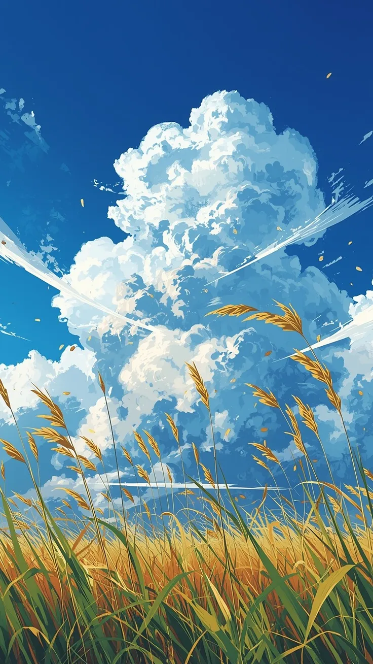 bright blue sky wallpaper